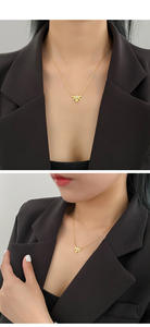 תליון זהב טהור כסף טהור 18 קארט מצופה זהב - Product Image 5