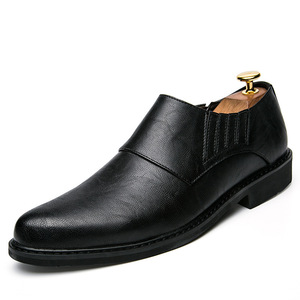 Mocasines de Cuero para Hombre, Sin Cordones, Punta Puntiaguda, Suela de Goma, Cómodos para Todas las Temporadas, Color Sólido, Zapatos Casuales de Negocios - Product Image 5