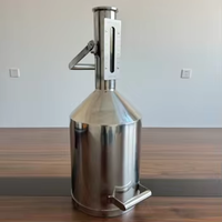 Jauges en acier inoxydable de 10 L/20 L, instruments de calibrage du carburant, compteurs de mesure, bidon de mesure