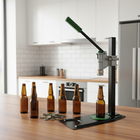 Machine manuelle de capsulage de bouteilles à hauteur réglable pour bouteilles de boissons, bière artisanale et soda