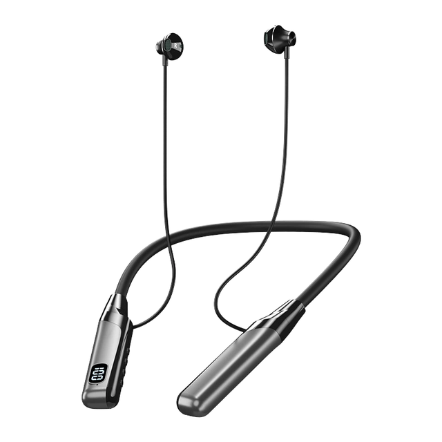 Long Life up to 20 Hours Playtime for V5.4 In-Ear Waterproof Wireless Digital Display Sports Headphones ENC JL Chipset LED