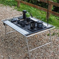 Table pliante en alliage d'aluminium pour camping et barbecue, modèle CX-010, légère et portable, pour l'exportation transfrontalière
