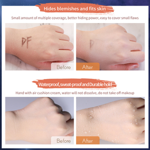 Cojín corrector de alta calidad con logotipo personalizado, crema hidratante CC, <span class=keywords><strong>base</strong></span> de maquillaje de Corea para siempre para piel oscura - Product Image 5