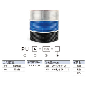 สายลมนิวเมติกซิงยี่ โพลียูรีเทน PU สายลมแรงดันสูงสำหรับเครื่องจักรอุตสาหกรรม - Product Image 2