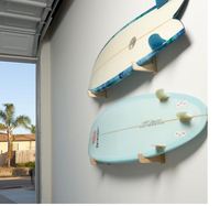Support mural de planche de surf en bois de bambou personnalisé Longboards Shortboard Snowboards Support de rangement en bambou Support mural
