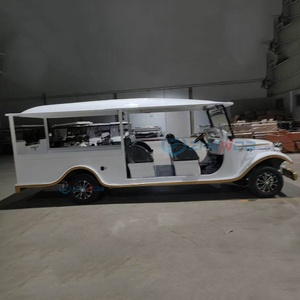 Luxury Electric Four-Wheel Drive Funeral Hearse Customizable Classic Car Hearse White for Coffin Various Styles Available - Product Image 1