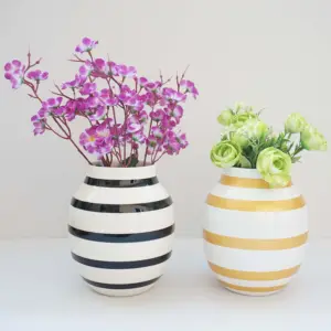 高品质创意大花盆现代袋树脂花瓶工艺品室内客厅