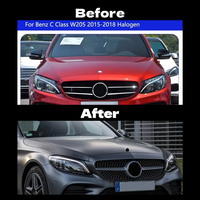 Feux avant HETOP W205 2014-2021, modèle amélioré, feux de voiture neufs, phare LED modifié pour Mercedes Benz