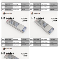 Controladores LED Inteligentes de Alta Calidad de 24 V 16.6/8.3 A, Controlador LED Regulable y Fuente de Alimentación de Pared con Suministros de 200 W 12 V 24 V 200 W
