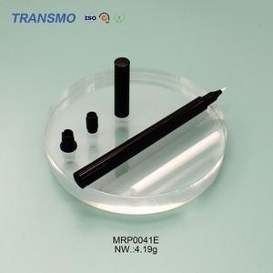 Contenant personnalisé en plastique pour eye-liner liquide et crayon à sourcils, flacon vide mince pour eye-liner, emballage cosmétique en paille de blé avec cœur en coton - Product Image 5