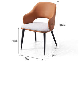 Sedia da Pranzo Moderna di Lusso per Esterni, Arredamento per Sala da Pranzo e Ristorante, Mobili per la Casa di Alta Qualità in Stile Scandinavo - Product Image 6