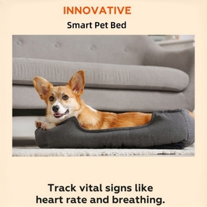 Smart Reptile Pet <b>Bed</b> Health Monitor Track Heart Rate Breathing Rate Sleep <b>Pad</b> WiFi Control Outdoor & Car Use Pet Mat - Product Image 5