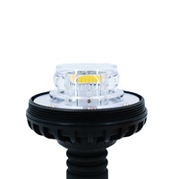 Luce di Segnalazione per Veicoli Certificata E-mark, 36 LED Ambra, 3 Bulloni di Fissaggio, IP66 Impermeabile, 12-24V, ECE R65, 120 Lampeggi