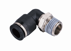 Raccord coudé pneumatique à connexion rapide, filetage métrique BSPT BSPP NPT, en laiton et plastique, fabricant de raccords à connexion rapide - Product Image 4