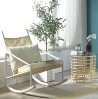 Ensemble table et chaises de balcon, fauteuil d'extérieur style rotin avec dossier