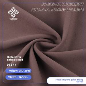 Tela de ropa de Yoga deportiva de punto de alta elasticidad Lulu, tela elástica de nailon de doble cara de 250g - Product Image 6