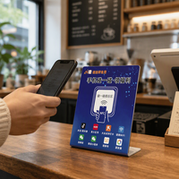 Carte NFC de visite programmable en PVC pour avis clients, avec fonction de tapotement RFID pour affichage des avis sur le comptoir du magasin