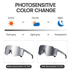 All'ingrosso Logo personalizzato lenti fotocromatiche occhiali sportivi per gli uomini e le donne per il Tennis Pickleball pesca Baseball ciclismo - Product Image 4