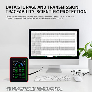 Air Quality Monitor ZN-MT32 LCD Display PM2.5 CO2 Formaldehyde Detector Indoor Use - Product Image 4