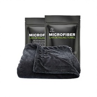 Serviette de séchage automobile en microfibre Tavelya 1200GSM double couche à boucles torsadées, OEM, faible MOQ, séchage rapide, super absorbante, pour le detailing auto