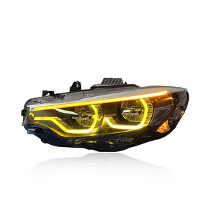 SJC Auto V2 Headlights for 4 <b>Series</b> F32 F36 F80 F82 Dual-Color Front 13-20 Modified LED Yellow/White DRL Switch for M4 F32 H - Product Image 5