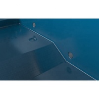 Piscine hors sol en fibre de verre robuste de 7,6 m (25 pieds), piscine intégrée avec système de filtration, piscine en FRP durable