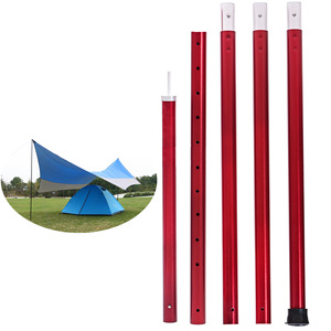 Aluminum Alloy <b>Tent</b> Poles 32mm Telescopic Adjustable Lightweight Support for <b>Tents</b> Tarpaulin Outdoor Camping Use - Product Image 1
