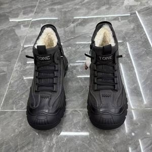 Nouvelles Bottes de Travail Montantes Polyvalentes en Cuir Véritable et Laine Tendance pour Hommes 2026 - Product Image 3