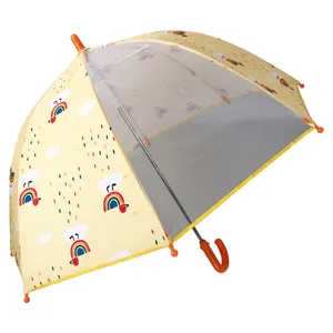 Заводские детские зонтики с прозрачной тканью