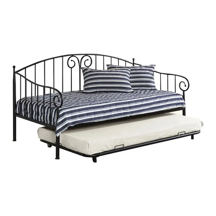 عالية الجودة الحديثة العتيقة نمط معدن الحديد المطاوع تصميم سرير سرير النهار