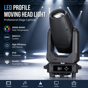 专业600W LED摇头灯 CMY CTO 调焦变焦 DMX512 3-40光束角 2800-8500K 色彩舞台灯光 - Product Image 1