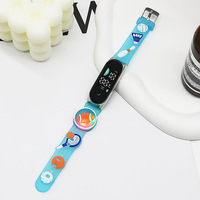Montre numérique LED pour enfants, nouvelle collection, dessin animé, innovante, pour garçons et filles, bracelet en plastique tactile, étanche, montre de sport