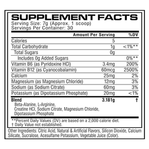 Suplemento Deportivo Pre-Entrenamiento en Polvo con Sabor a Frambuesa Azul, Vitaminas <span class=keywords><strong>B</strong></span>, Beta Alanina y Creatina para Hombres y Mujeres Adultos - Product Image 3