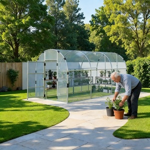 Serre tunnel moderne en métal 3x4x2.2m, écologique et étanche, pour jardin domestique et plantes - Product Image 4