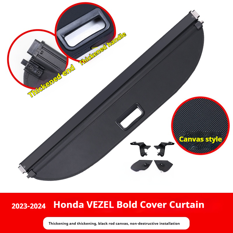 2023-2024 VEZEL: Lona negra/beige, cuero, estría de carbono