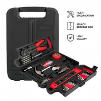 Ensemble d'outils à main de 130 pièces, tournevis, marteau, clé à molette, kit d'outils combinés avec finition mate