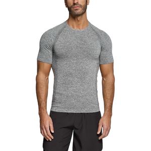 T-shirt de sport pour homme, coupe ajustée, manches raglan sans couture, légèrement tendance, personnalisé - Product Image 2