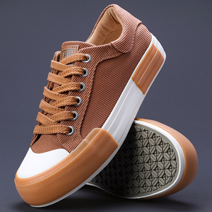 Chaussures de skate décontractées vulcanisées légères, souples et respirantes en toile blanche à lacets pour hommes, qualité supérieure, directement de l'usine - Product Image 6