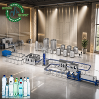 Planta de Producción de Embotellado de Agua de Diseño Robusto, 20000 BPH, con Sistema de Ósmosis Inversa y Máquina Empacadora de Película Lineal