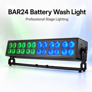 Luz LED Inalámbrica a Batería para Eventos, 24x12W RGBWA+UV con Control DMX para Bodas y Fiestas - Product Image 2