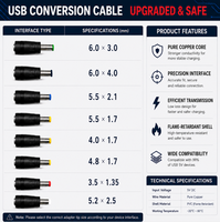 Kabel SOTESIN 7tf 2m USB ke RJ50 Tembaga Murni untuk Pemindai Barcode QR Zebra Motorola Symbol DS2278 Li4278 DS8108 2208
