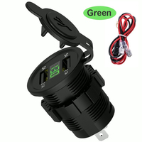 Chargeur de voiture 2 ports 3.1A, prise de chargeur USB double, prise de courant de voiture, chargeur USB double C pour voiture, interrupteur