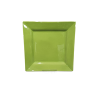 Vaisselle en céramique émaillée de couleur verte Vaisselle personnalisée Assiette à salade Service de table en porcelaine fournisseur d'usine