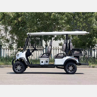Voiturette de golf électrique compacte professionnelle Lightgreen, 5-6 places, batterie lithium 48V, autonomie 70-90 km