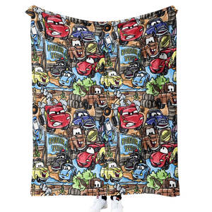 Nouvelle couverture en flanelle douce à impression personnalisée, motif de voiture de dessin animé rétro Kawaii, cadeaux d'anniversaire pour enfants et adolescents, vente en gros - Product Image 3