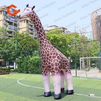 Mascotte géante réaliste réaliste authentique animal gonflable girafe modèle zoo parc gonflable girafe animal mascotte