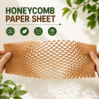 Rouleaux de papier nid d'abeille recyclables et durables, double épaisseur, pour un emballage durable, solution économique pour tous vos emballages