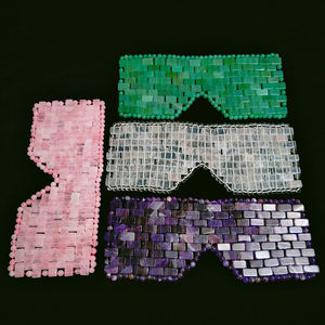 HZ réel pour la thérapie <span class=keywords><strong>anti</strong></span>-âge <span class=keywords><strong>masque</strong></span> de soulagement des maux de tête et des migraines perles de pierre de jade <span class=keywords><strong>masque</strong></span> pour les yeux de refroidissement - Product Image 2