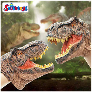 Morbido Animale di Gomma Testa di Dinosauro Giocattolo del Burattino di <span class=keywords><strong>Mano</strong></span> Per I Bambini - Product Image 6