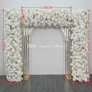 Décoration de mariage paysagère, arrangement de fleurs artificielles en gypsophile pour chemin de table de mariage - Product Image 2